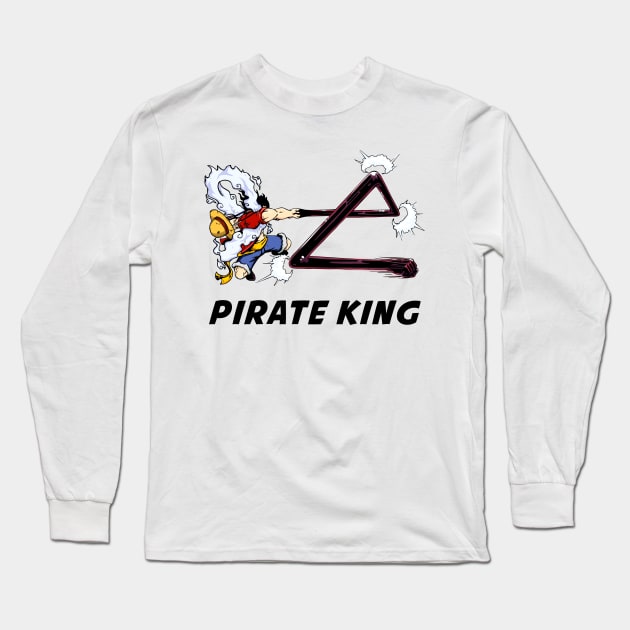 Straw Hat Pirates Captain Long Sleeve T-Shirt by PowKapowCreations